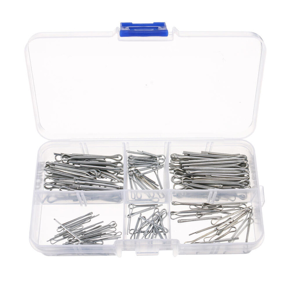 175Pcs Split Cotter Pin Zinc Plated Hitch Pins Fasteners Assortment 5 Sizes-image-OPC-P9RDK2Q-NEW