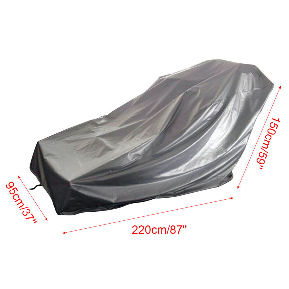 (Grey) 210D Oxford Cloth Bike Protective Cover Waterproof Dustproof Treadmill Machine Cover