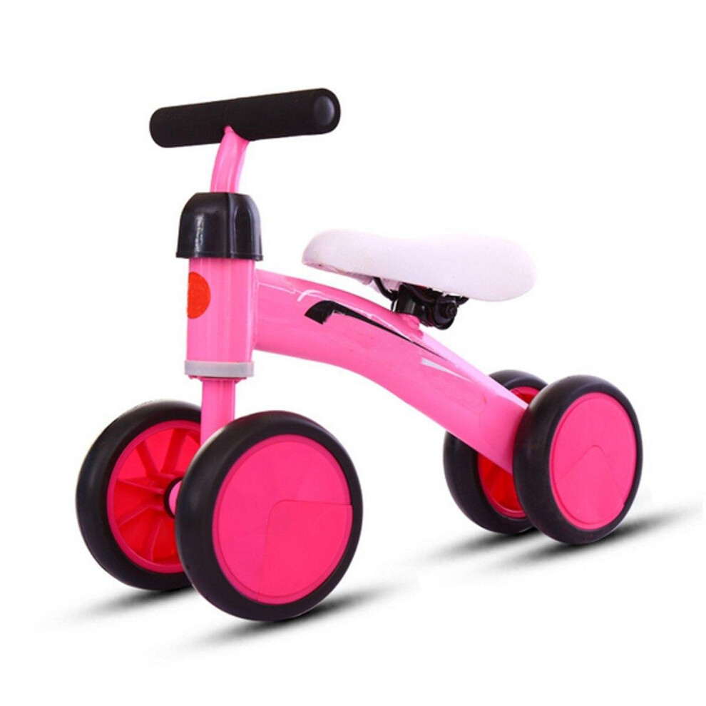 (Pink) Sports Kids Balance Bike Push Trainer Toddler Bicycle Baby Walker Ride On Slider Developmental Toys