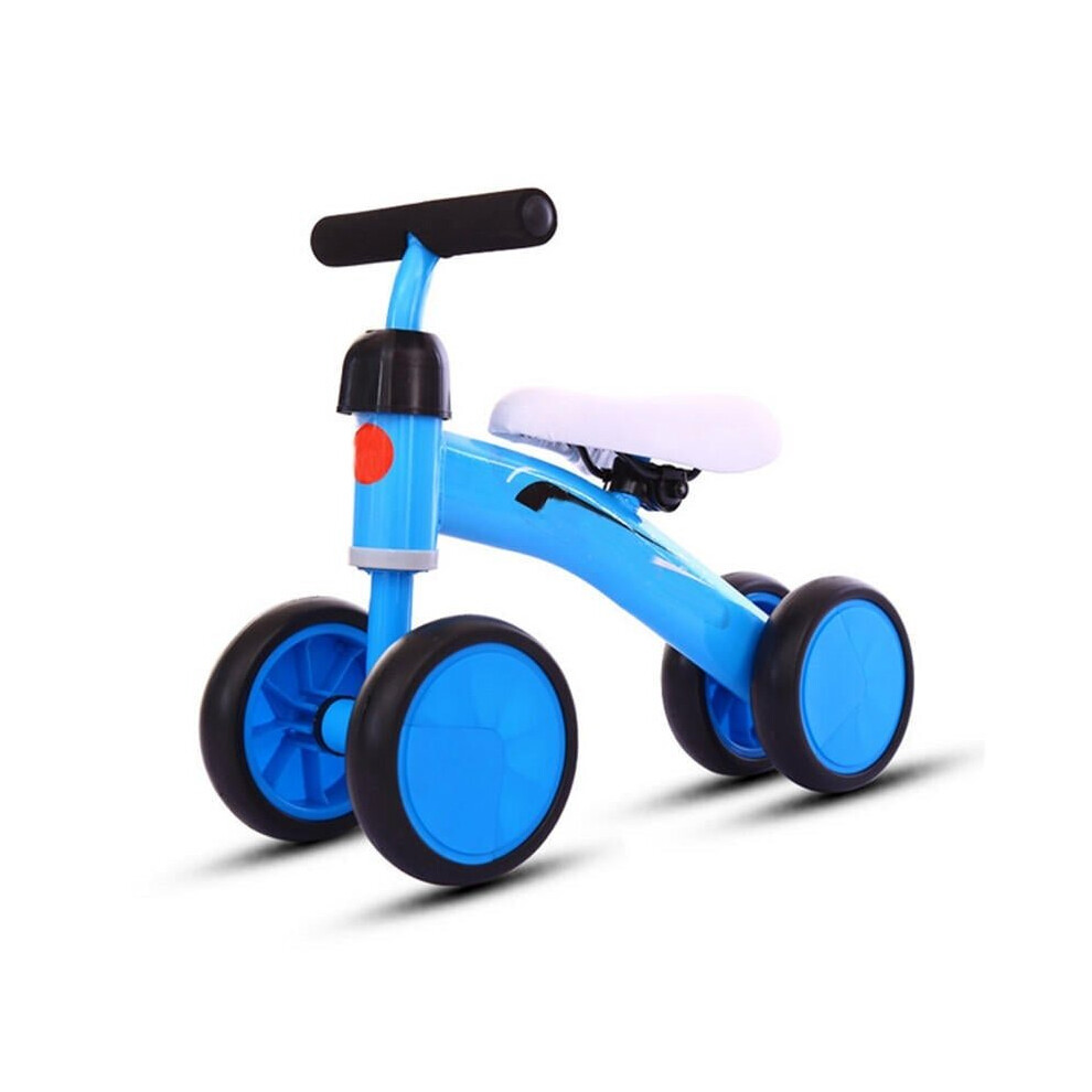 (Blue) Sports Kids Balance Bike Push Trainer Toddler Bicycle Baby Walker Ride On Slider Developmental Toys