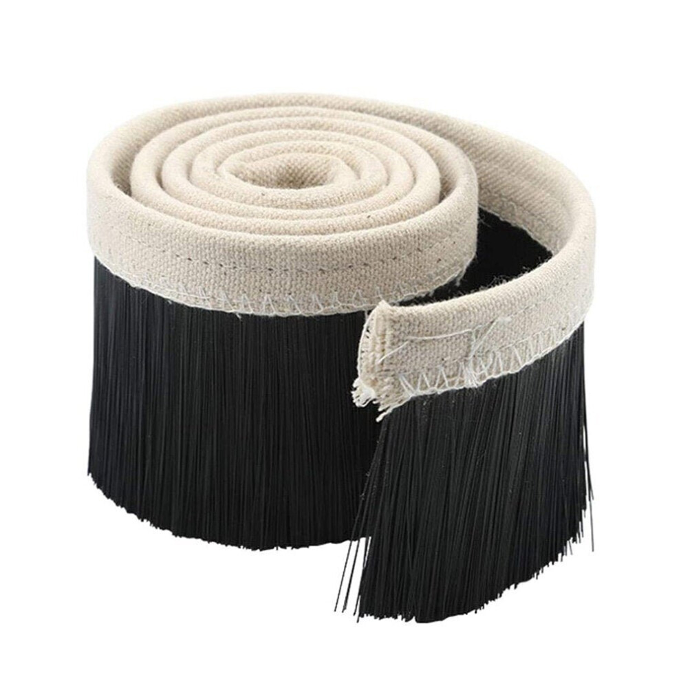 (Black, 70Mm) 70Mm/100Mm 1M Length Brush Vacuum Cleaner Engraving Machine Dust Cover Brush For Cnc Router Spindle Motor Milling Machine 3654659283788