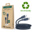 Câble USB C/Lightning - JUST GREEN - 2 m - Recyclable - Charge et synchronisation - Coton 3