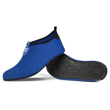 (Blue, 8.5) Outdoor Wading Beach Shoes Swimming Surf Sea Slippers Quick-Dry Aqua-Soft Foldable