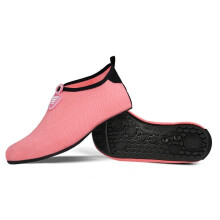 (Pink, 8.5) Outdoor Wading Beach Shoes Swimming Surf Sea Slippers Quick-Dry Aqua-Soft Foldable