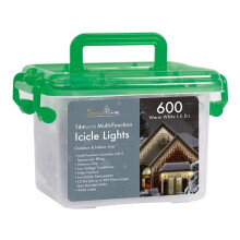 SnowTime Christmas Multi Function Timer Outdoor Indoor 600 LED Icicle Lights