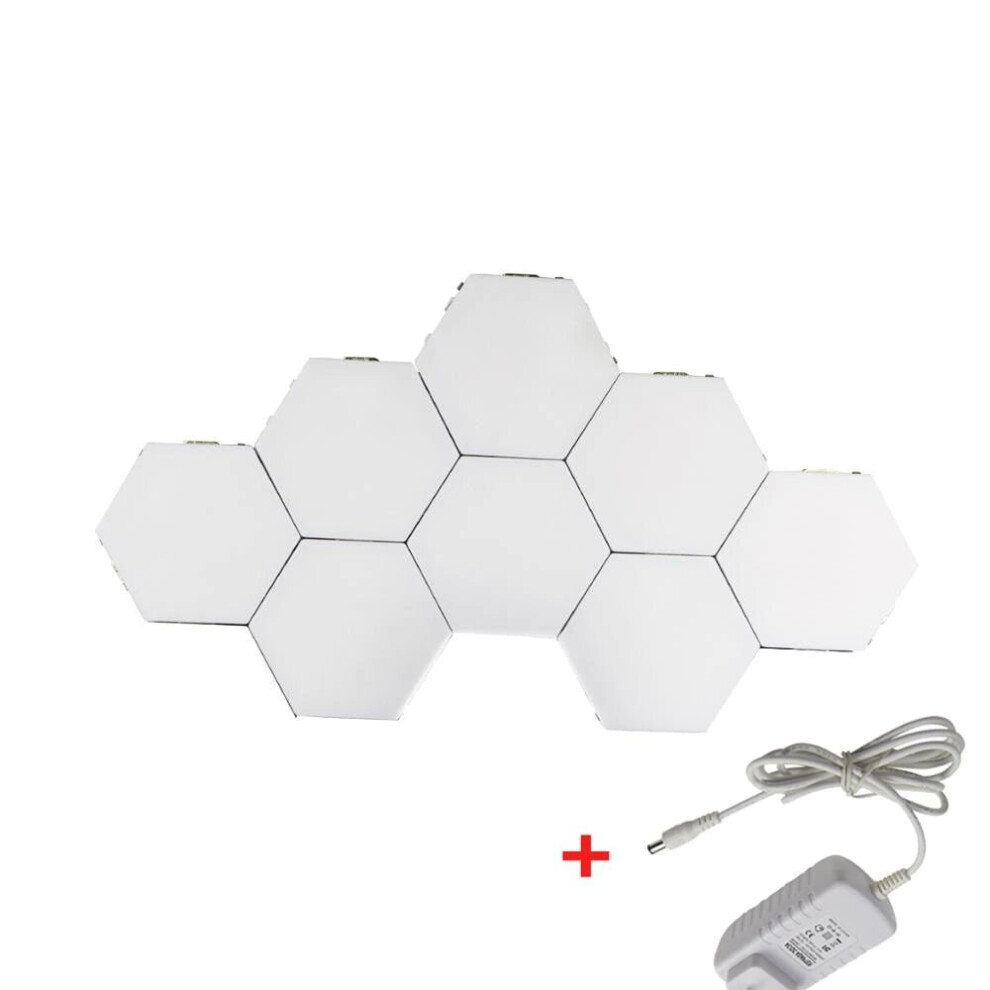 (8Pcs, EU Plug) Touch Sensor Quantum Wall Lamps Hexagon Shape Honeycomb-image-OPC-P9RDKH7-NEW
