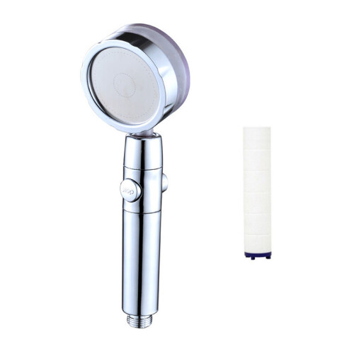 High Pressure Turbo Shower Head 360° Rotating Powerful Water Saving on