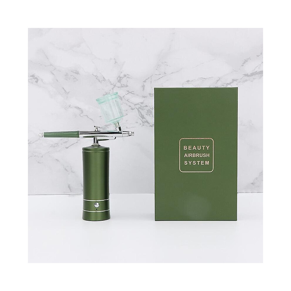 (Green) Handheld Oxygen Injection Moisturizing Spray Gun Water Replenishment Instrument 768645215387