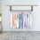 Wall Mount Hanging Garment Storage Rack Industrial Pipe Clothes  Rack 6