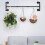 Wall Mount Hanging Garment Storage Rack Industrial Pipe Clothes  Rack 7