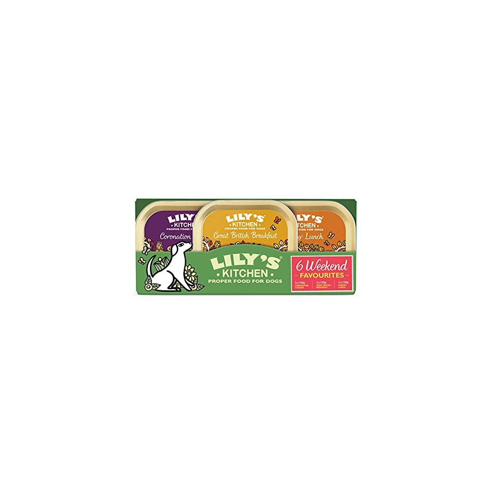 Lily's Kitchen Weekend Favourites Multipack - Complete Adult Wet Dog Food (6 x 150g)