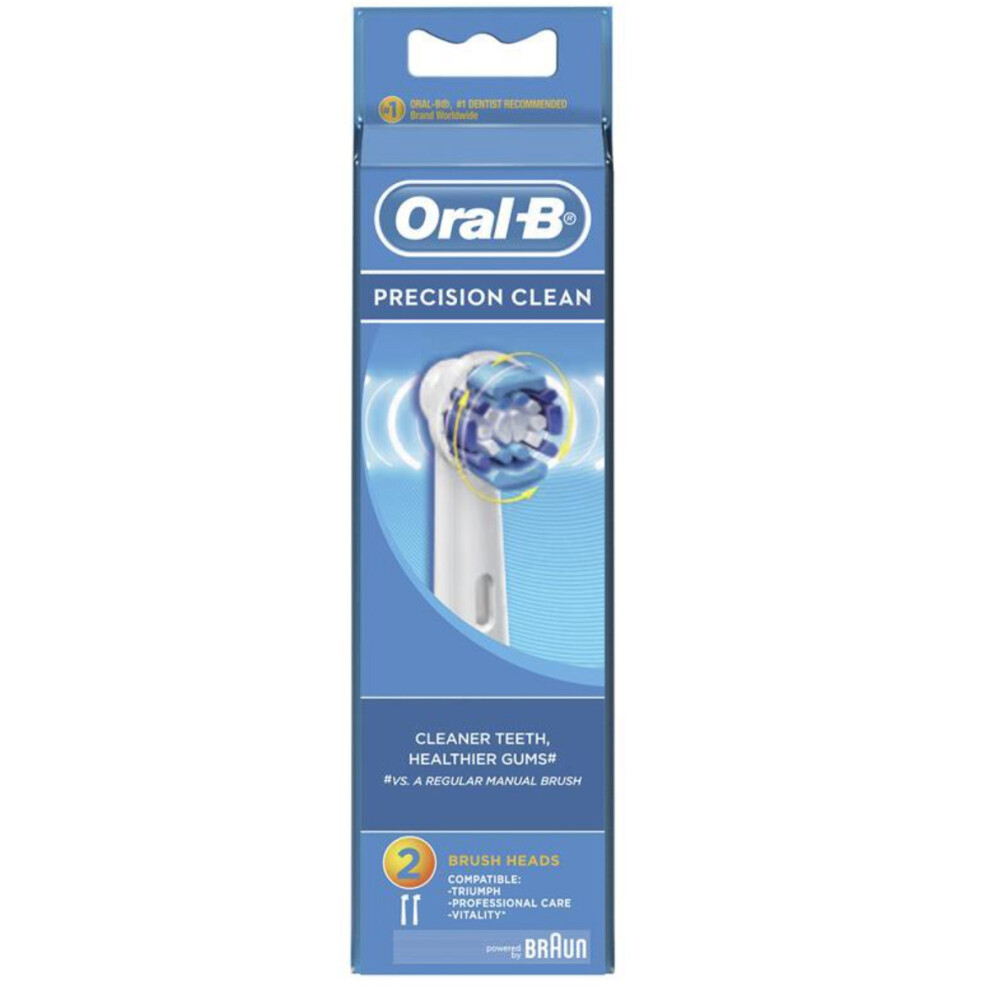 Oral-B Precision Clean Replacement Brush Heads, 2-Count