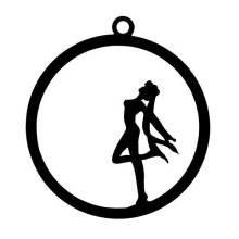 (F) Acrylic DIY Frame Bezel Pendant Black Plastic UV Resin Box Christmas Decoration Gift 8 Pattern with Hole