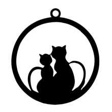 (G) Acrylic DIY Frame Bezel Pendant Black Plastic UV Resin Box Christmas Decoration Gift 8 Pattern with Hole
