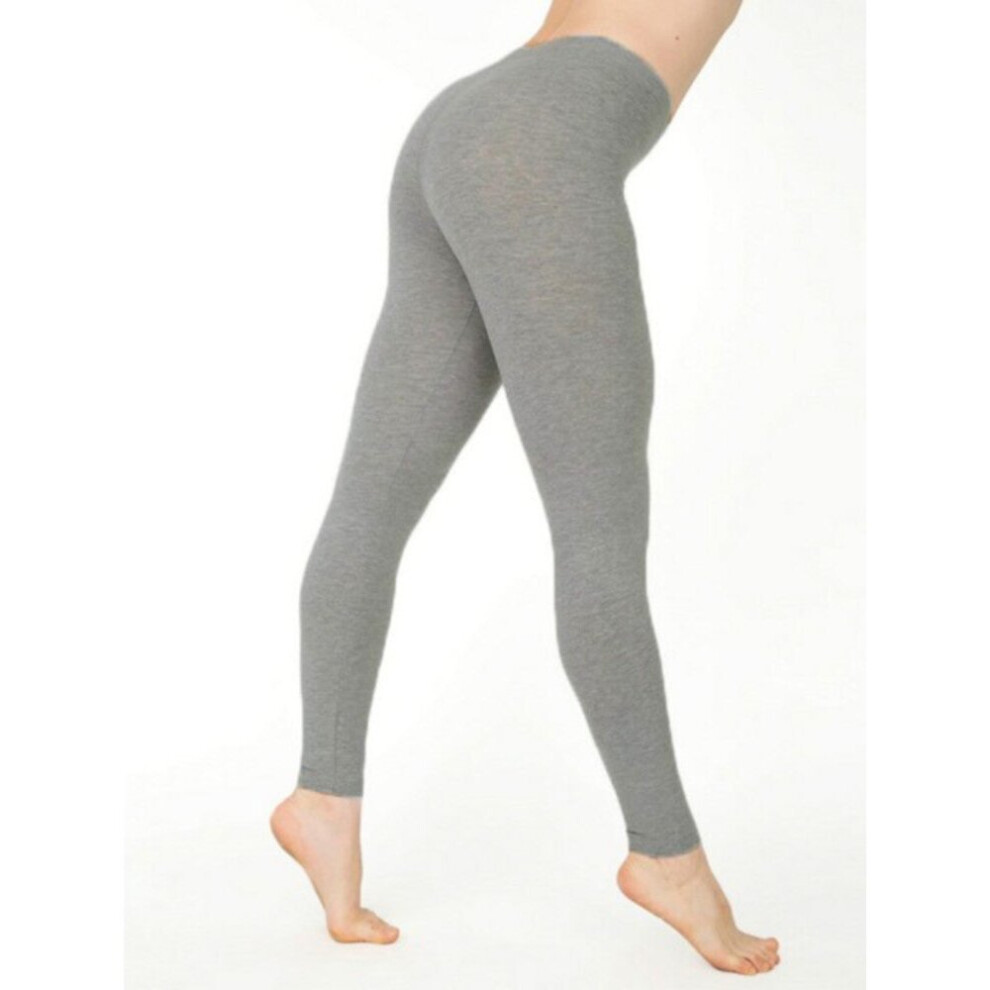 (Grey, M) Women High Waist Yoga Fitness Pants Stretch Leggings