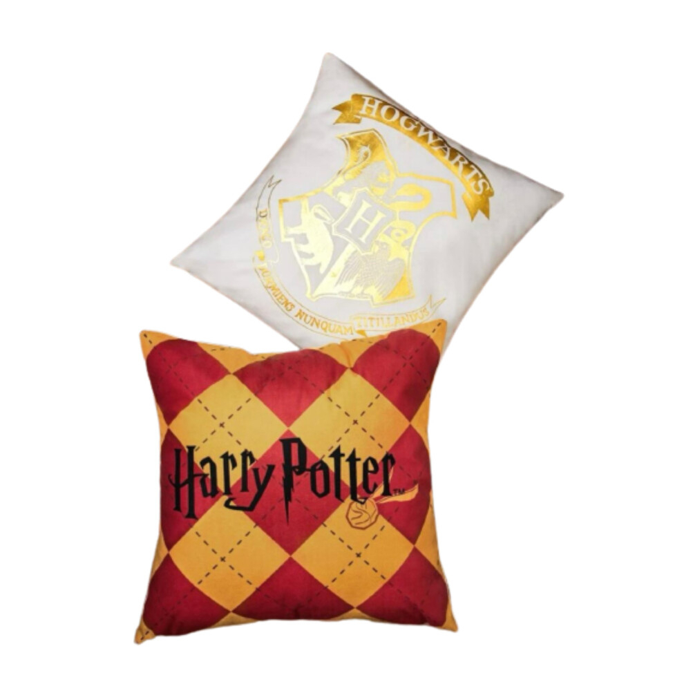 Harry Potter Cushion Cover Set of 2 Hogwarts Crest