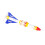 DIY Flying Fish Rubber Powered Simulation Torpedo Boat Model Educational Game Toys 1