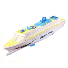 Ocean Liner Cruise Ship Boat Electric Toys Flash LED Lights Sounds Kids Christmas Gift