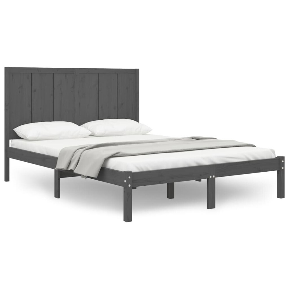 (grey, 120 x 200 cm) vidaXL Solid Wood Pine Bed Frame Bedroom Platform Bed Multi Colours/Sizes