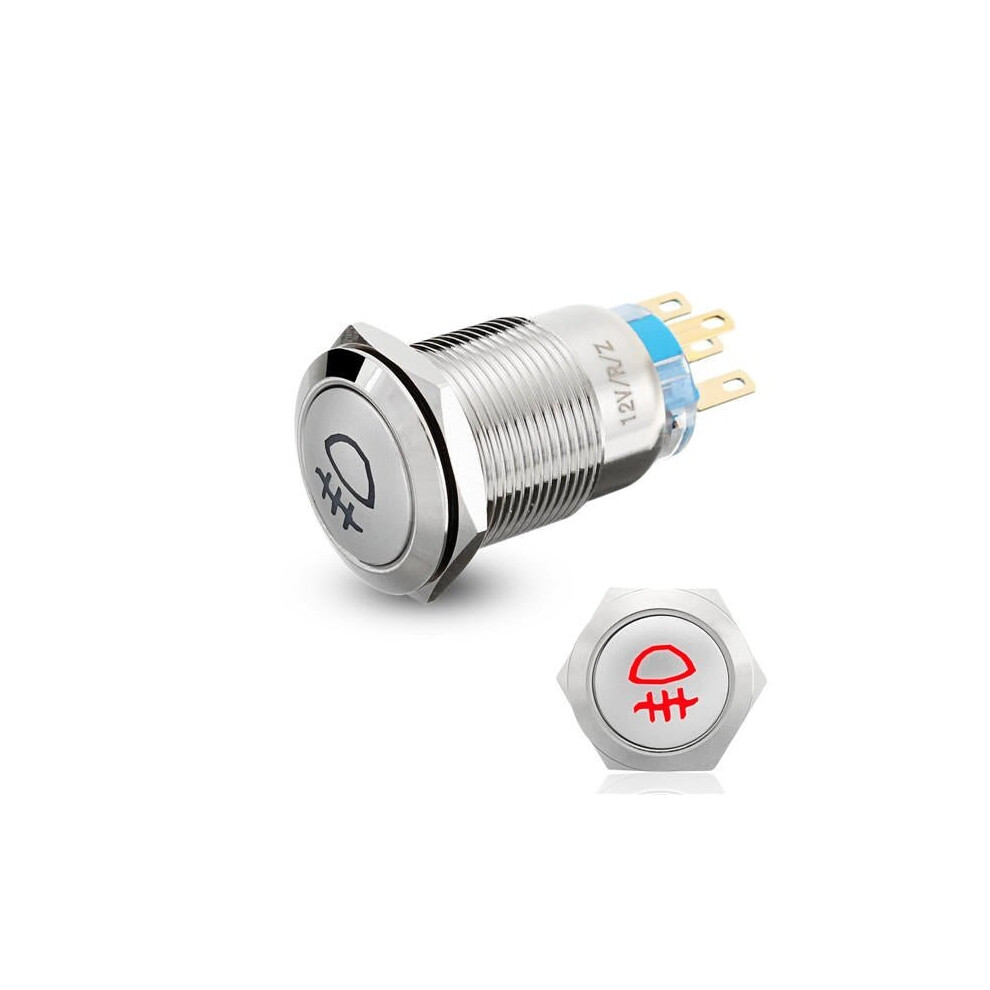 19Mm 5 Pin 12V Led Push Latching Button On Off Switch Light 6112212031513