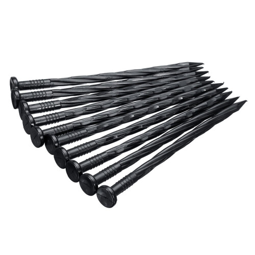 10pcs Plastic Edging Nail Spiral Nylon Landscape Stake Spikes 1