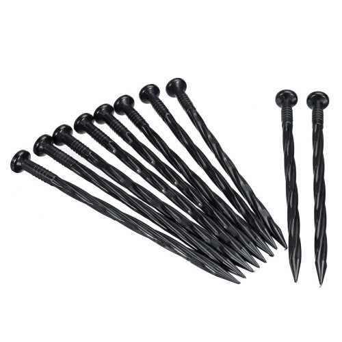 10pcs Plastic Edging Nail Spiral Nylon Landscape Stake Spikes 2