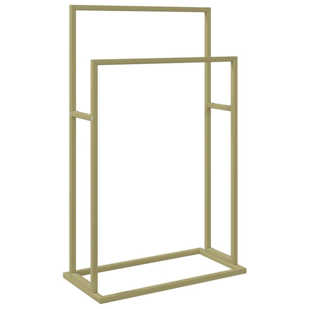 Vidaxl (, 48 X 24 X 78.5 Cm) Freestanding Towel Rack Iron Towel Holder Multi Colours 78.5/79 Cm Gold