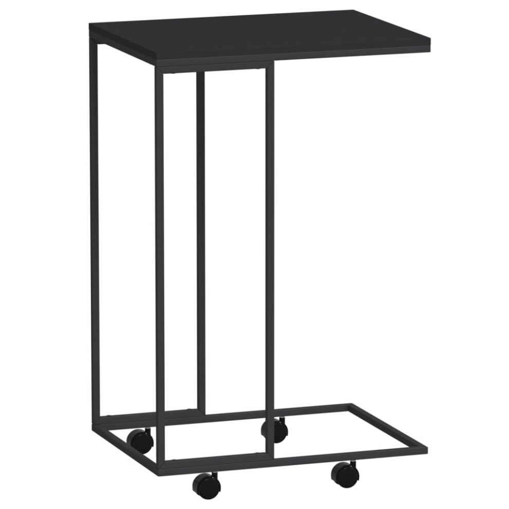 Vidaxl (Black, 40 X 30 X 63.5 Cm) Side Table Hallway Tea Coffee Sofa Table Couch Table Engineered Wood