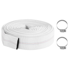 (51 mm/20 m) vidaXL Fire Hose PVC Irrigation Pump Water Hose Lay Flat Pipe Multi Sizes