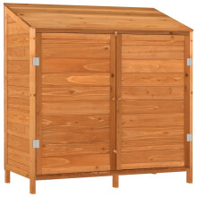 vidaXL Geräteschuppen Braun 102x52x112 cm Massivholz Tanne