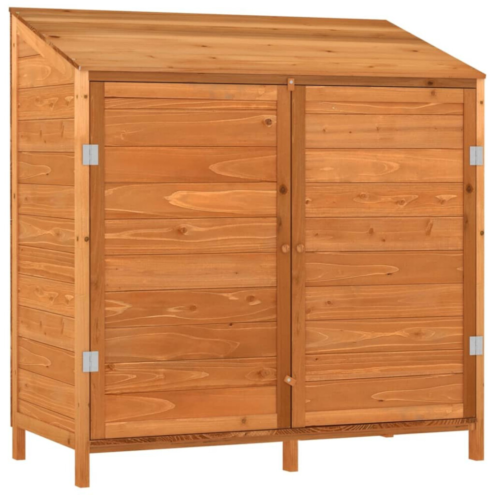 (brown, 102 x 52 x 112 cm) vidaXL Garden Shed Outdoor Storage House Patio Tool Organiser Solid Wood Fir