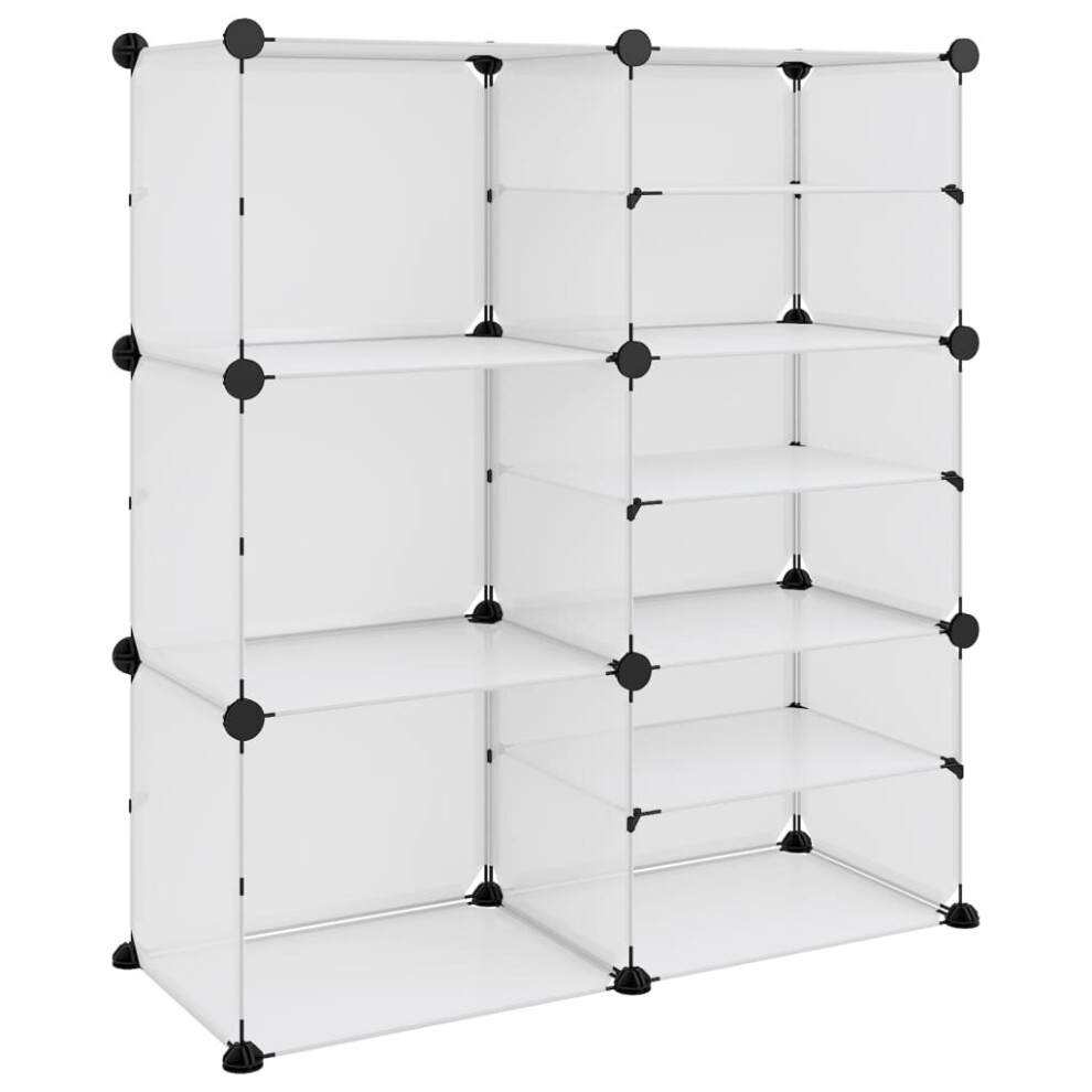 (transparent, 84 x 31.5 x 93 cm) vidaXL Shoe Rack PP Home Organiser Storage Shelf Black/Transparent Multi Sizes