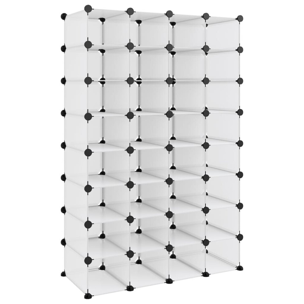 Vidaxl (Transparent, 93 X 36.5 X 140 Cm) Shoe Rack Pp Home Organiser Storage Shelf Black/Transparent Multi Sizes