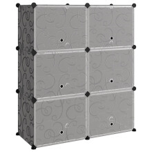 (black, 84.5 x 31 x 93.5 cm) vidaXL Shoe Rack PP Home Organiser Storage Shelf Black/Transparent Multi Sizes
