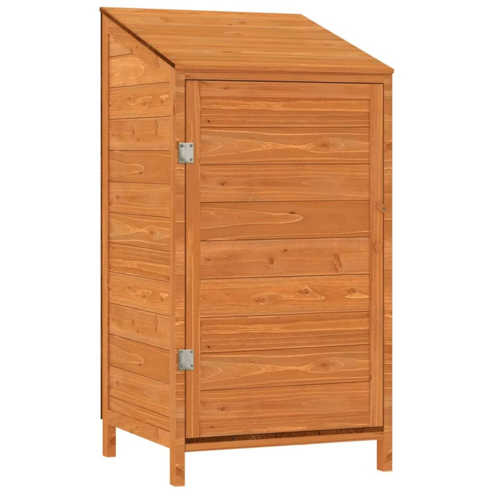 Vidaxl (Brown, 55 X 52 X 112 Cm) Garden Shed Outdoor Storage House Patio Tool Organiser Solid Wood Fir