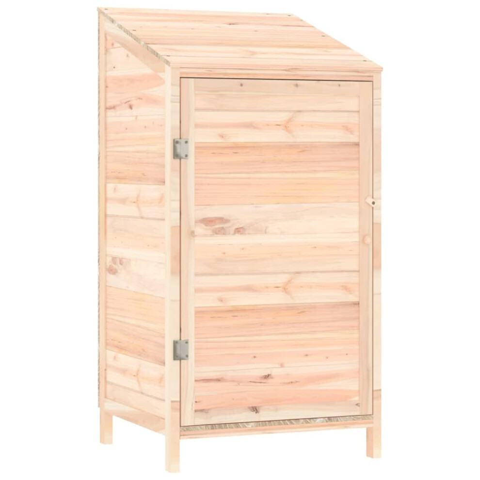 Vidaxl (Natural, 55 X 52 X 112 Cm) Garden Shed Outdoor Storage House Patio Tool Organiser Solid Wood Fir