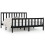 VidaXL (black, 200 x 200 cm) vidaXL Solid Wood Bed Frame Home Wooden Bedstead Bed Base Multi Colours/Sizes 1
