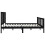 VidaXL (black, 200 x 200 cm) vidaXL Solid Wood Bed Frame Home Wooden Bedstead Bed Base Multi Colours/Sizes 6