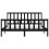 VidaXL (black, 200 x 200 cm) vidaXL Solid Wood Bed Frame Home Wooden Bedstead Bed Base Multi Colours/Sizes 5