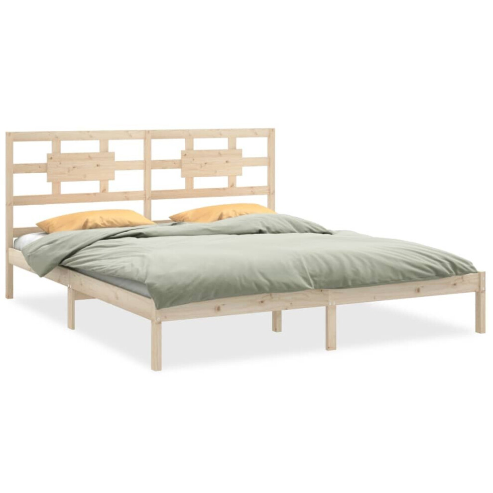 (brown, 180 x 200 cm) vidaXL Solid Wood Bed Frame Bedroom Bedstead Bed Base Multi Colours/Sizes