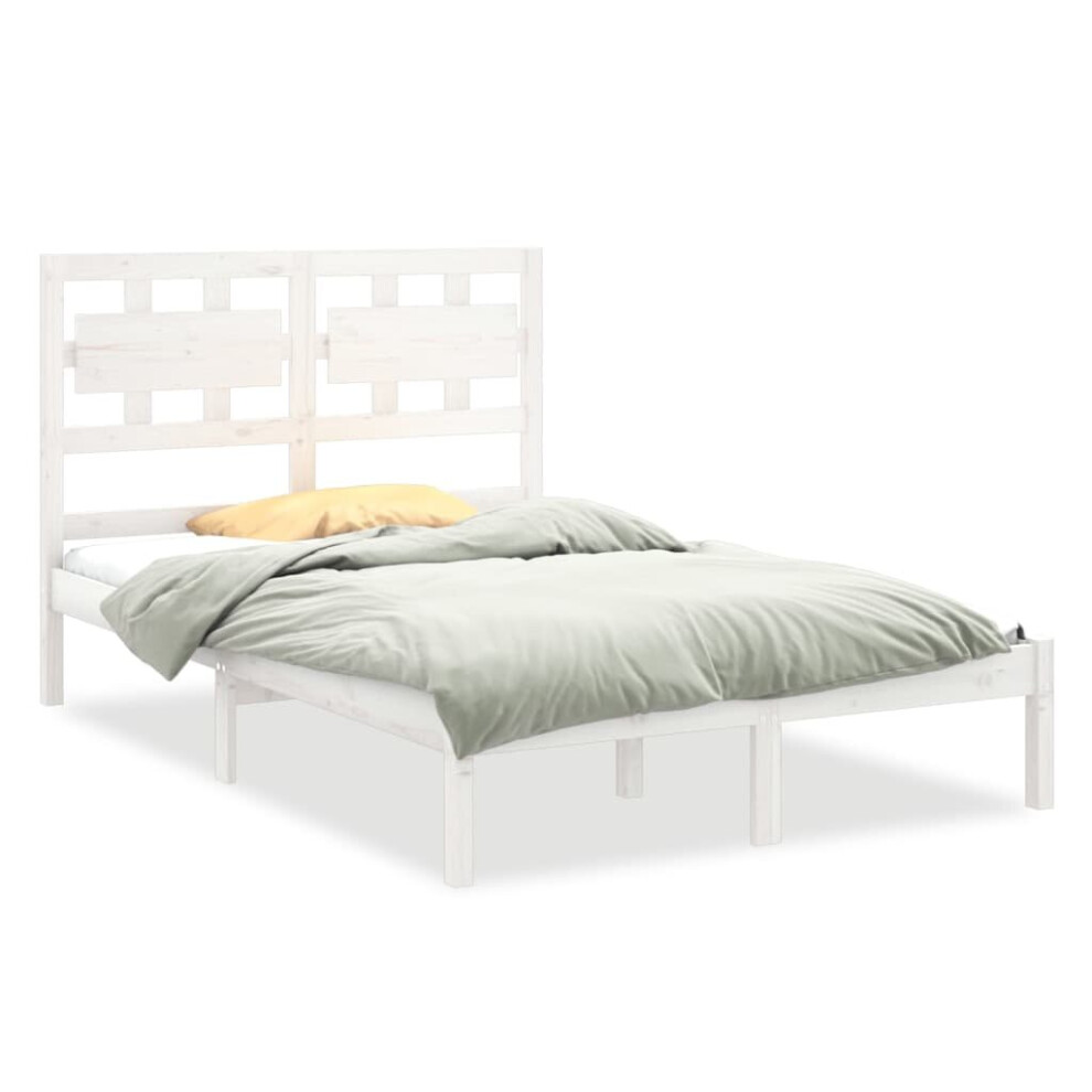 (white, 120 x 200 cm) vidaXL Solid Wood Bed Frame Bedroom Bedstead Bed Base Multi Colours/Sizes