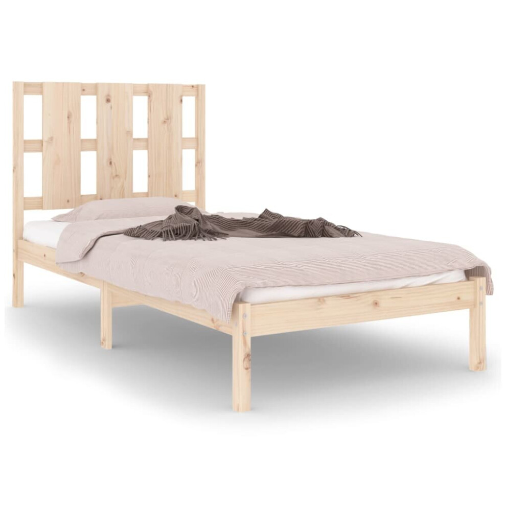 (brown, 90 x 200 cm) vidaXL Solid Wood Pine Bed Frame Wooden Bedstead Bed Base Multi Colours/Sizes