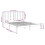 VidaXL (black, 150 x 200 cm) vidaXL Solid Wood Pine Bed Frame Wooden Bedstead Bed Base Multi Colours/Sizes 6