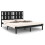 VidaXL (black, 150 x 200 cm) vidaXL Solid Wood Pine Bed Frame Wooden Bedstead Bed Base Multi Colours/Sizes 1