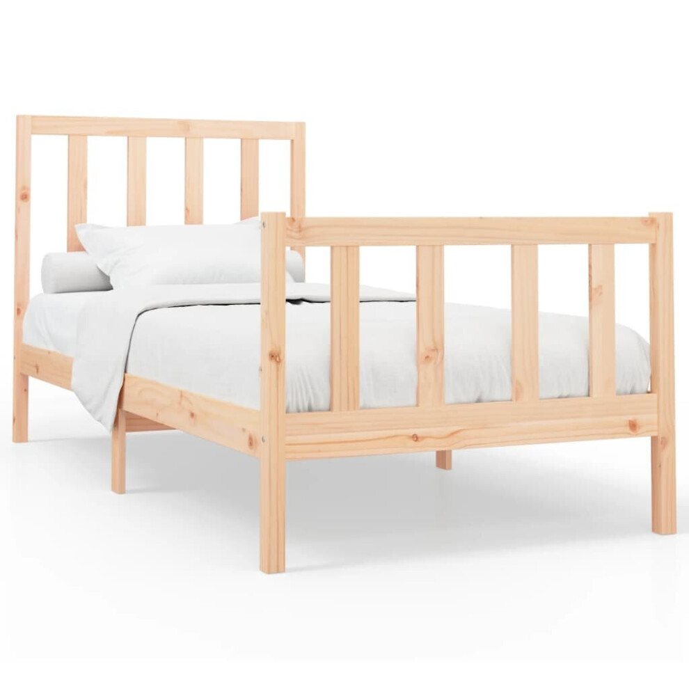 (brown, 100 x 200 cm) vidaXL Solid Wood Pine Bed Frame Wooden Bedstead Bed Base Multi Colours/Sizes