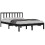 VidaXL (black, 150 x 200 cm) vidaXL Solid Wood Pine Bed Frame Wooden Bedstead Bed Base Multi Colours/Sizes 3