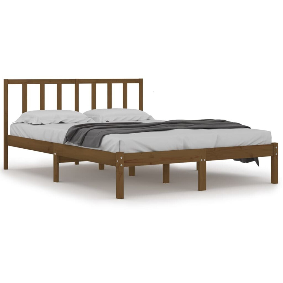 (honey brown, 120 x 200 cm) vidaXL Solid Wood Pine Bed Frame Wooden Bedstead Bed Base Multi Colours/Sizes