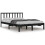 VidaXL (black, 150 x 200 cm) vidaXL Solid Wood Pine Bed Frame Wooden Bedstead Bed Base Multi Colours/Sizes 1