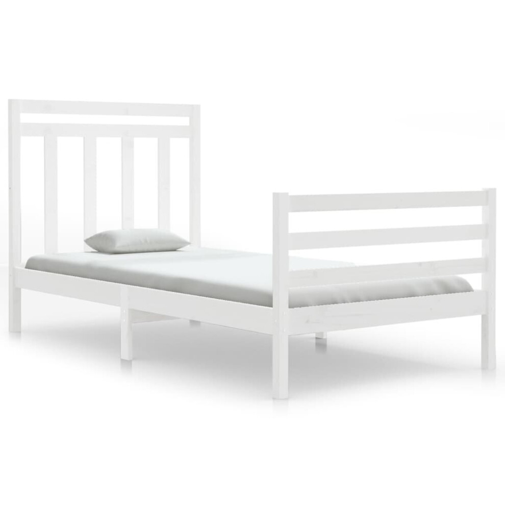 (white, 100 x 200 cm) vidaXL Solid Wood Bed Frame Bedroom Bedstead Bed Base Multi Colours/Sizes