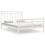 VidaXL (white, 150 x 200 cm) vidaXL Solid Wood Bed Frame Bedroom Bedstead Bed Base Multi Colours/Sizes 1